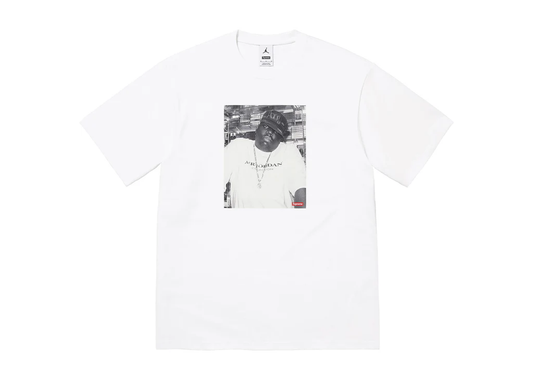 Supreme x Air Jordan 'Biggie' S/S T-Shirt (White)