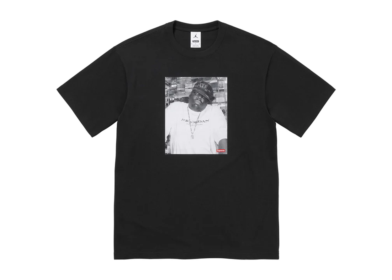 Supreme x Air Jordan 'Biggie' S/S T-Shirt (Black)